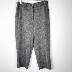 Orvis Womens Wool Blend Pants Size 10 Gray Tweed Career Wear Office Core